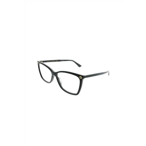 NEW GUCCI rectangle acetate eyeglasses in black - Picture 1 of 3